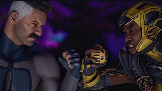 Mortal Kombat 1  Omni Man vs Cyrax Very Hard Gameplay [upl. by Aicilana]