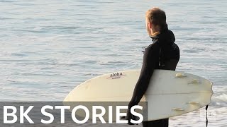 Rockaway Beach Winter Surfers  BK Stories [upl. by Wylen883]