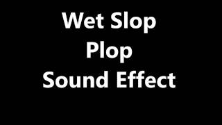 Wet Slop Plop Sound Effect [upl. by Winslow]