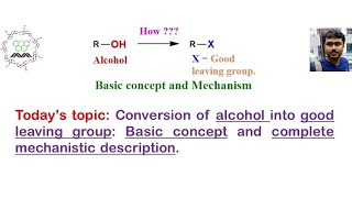 Alcohol into good leaving group conversion Basic concept and mechanism [upl. by Cecily]