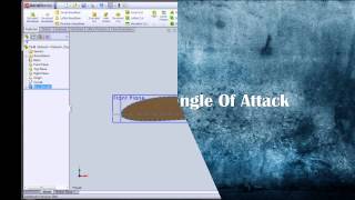 CLCD Calculation In Solidworks 2012  Part 2 Airfoil Modeling and Placement In Solidworks [upl. by Hut]