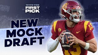 Updated 2024 NFL Mock Draft Top 10 I Commanders trade up to 1 to pick Caleb Williams [upl. by Ahsirhcal]