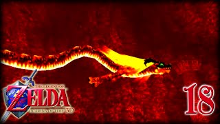 Zelda Ocarina of Time 3D  Cap18 Volvagia el dragón de fuego [upl. by Orrocos]