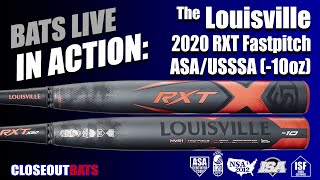 Closeoutbatscom Louisville RXT Fastpitch Bat WTLFPRXD1020 10oz 2020 [upl. by Rosena770]