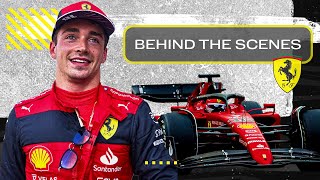 Go Inside the Ferrari F1 Garage with Charles Leclerc [upl. by Akkina]