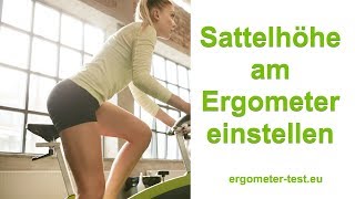 Sattelhöhe am Ergometer richtig einstellen [upl. by Weld]