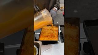 Must Try Korean Spicy Buldak Noodles Omelet  Korean Street Food shortsvideo [upl. by Ayekam]