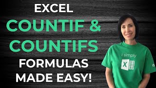 Excel COUNTIF amp COUNTIFS Video Tutorial [upl. by Otrebogir]