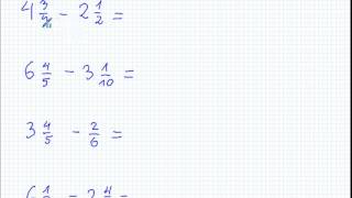 Dodawanie i odejmowanie ułamków zwykłych o różnych mianownikach  Matematyka SP i Gimnazjum [upl. by Donall]