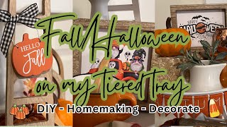 Fall amp Halloween Tiered Tray Fun [upl. by Leorsiy]