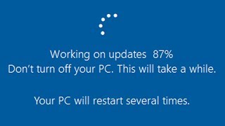 ✔️ Windows 10  Working on Updates  Dont Turn off Your PC  This Will Take a While [upl. by Gabi]