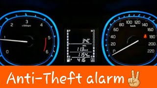 How to activate antitheft alarm in Maruti Suzuki Vitara Brezza [upl. by Soirtemed]