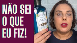 SHAMPOO E CONDICIONADOR ARGAN OIL HERBAL ESSENCES  RESENHA [upl. by Denzil774]