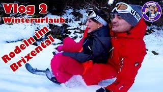 SCHLITTENFAHREN RODELN in Söll  Vlog Teil 2  FAMILY FUN Winterurlaub [upl. by Bensen]