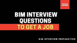 BIM Interview Questions  Advanced  Intermediate Level Job Interview for Revit  Phyzital Shikshak [upl. by Ennasor751]