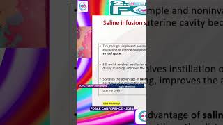 Saline Infusion Sonography SIS Explained Key to Accurate Fertility Diagnosis  FOGCE 2024Chennai [upl. by Aikyn]