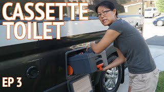 Cassette Toilet  Van Weigh In  Camper Van Life S1E3 [upl. by Zerat]