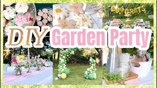 DIY FLOWER GARDEN PARTY IDEAS  Floral Party Decor DIYS [upl. by Lakim]