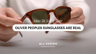 How To Tell If Your Oliver Peoples Sunglasses Are Real  Mia Burton [upl. by Currier688]