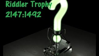 Batman Arkham Knight Riddler Trophy 21471492 [upl. by Suoicserp]