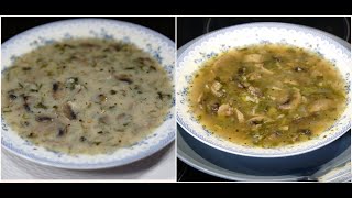 μανιταρόσουπα νηστίσιμη μαγειρίτσα vegan amp vegeterian mushroom soup CuzinaGias [upl. by Arammat]