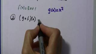 Alg II Composite Functions fgx [upl. by Hotze]