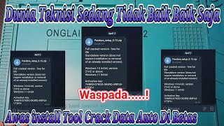 Viral Hati Hati instal Tool Crack  Hacker Peretas Data Sudah Mulai Masuk Dunia Teknisi Hp [upl. by Zacherie401]