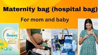 Maternity beg hospital beg for baby amp mom pregnancymaternitybag pregnancyessential delivarybeg [upl. by Nagorb940]