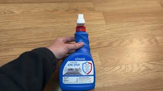 Honest Review of the Adams Flea amp Tick Home Spray [upl. by Kursh]