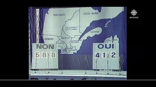 Le 20 mai 1980 référendum au Québec RadioCanada annonce la défaite du Oui [upl. by Gail]