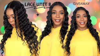 Sensationnel Synthetic Hair Dashly Lace Front Wig  LACE UNIT 13 GIVEAWAY WIGTYPESCOM [upl. by Elonore]