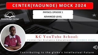 CENTER MOCK 2024  ADVANCED LEVEL PHYSICS [upl. by Shanahan]