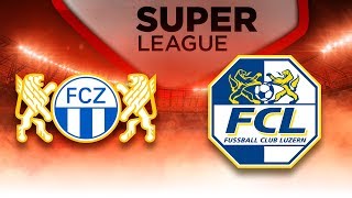 FC Zürich  FC Luzern  Schweizer Super League 7 [upl. by Morel]