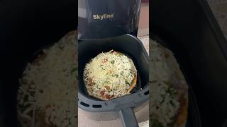 Let’s make pizza in Air Fryer Pizza in Air Fryer pizza lover airfryer shorts viralreels [upl. by Ahseikram]