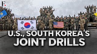 US South Korean troops Conduct joint Military Drills  FPNews [upl. by Ecam263]