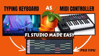 fl studio laptop keyboard to midi keyboard [upl. by Lavern]