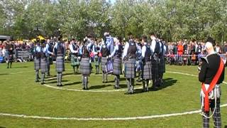 Cullen pipe band Newtonards 2012 [upl. by Ahsias]