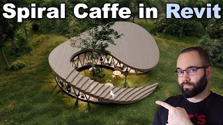 Massing in Revit  Spiral Caffe in Revit Tutorial [upl. by Boaten]