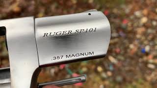 RUGER SP101357 Magnum Revolver Shooting 38 Bullets and 357 Bullets Tutorial Demo Ruger 357 Mag [upl. by Ayad330]