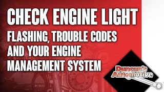 Check Engine Light  Flashing Trouble Codes and Your Engine Management System [upl. by Christoforo]