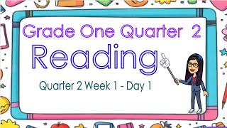 MATATAG READING AND LITERACY GRADE 1 WEEK 1 DAY 1 QUARTER 2 [upl. by Varion]