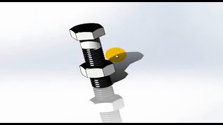 Como diseñar un perno y tuerca en Solidworks 2020 [upl. by Anicul370]