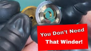 How To Install a Mainspring Without a Mainspring Winder [upl. by Yeblehs976]