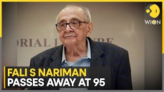 Renowned jurist Fali S Nariman passes away at the age of 95  WION [upl. by Troxell917]