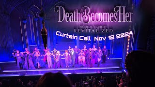 Death Becomes Her The Musical curtain call 11122024 LuntFontanne Theatre NYC [upl. by Drofliw]