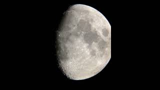 New Years Day Time Lapse of the Waxing Gibbous Moon [upl. by Hollah459]