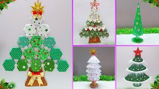 5 Economical Christmas tree making idea with waste material  DIY Christmas craft idea🎄172 [upl. by Kcin]