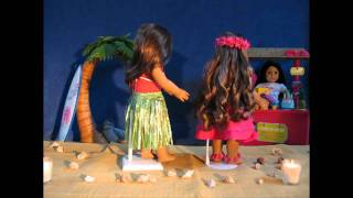 American Girl Kananis Stop Motion Hula Dance [upl. by Eissehc]