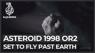 Giant asteroid 1998 OR2 set to fly past Earth safely [upl. by Ehtyaf]