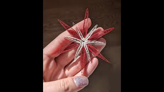 DIY  Simple Paper Quilled Snowflake No Special Tools Needed [upl. by Fortunato]